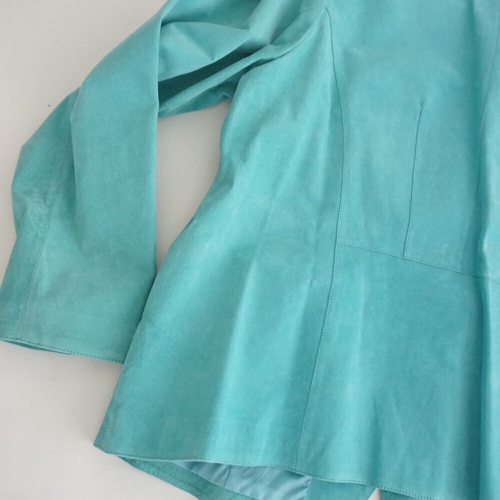 Denver Hayes Turquoise Suede Jacket - Picture 13 of 13
